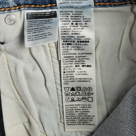 Levis 511 Slim Fit Jeans Mens 31x30 Blue Medium Wash Zip Fly Stretch Denim NEW - Picture 5 of 11